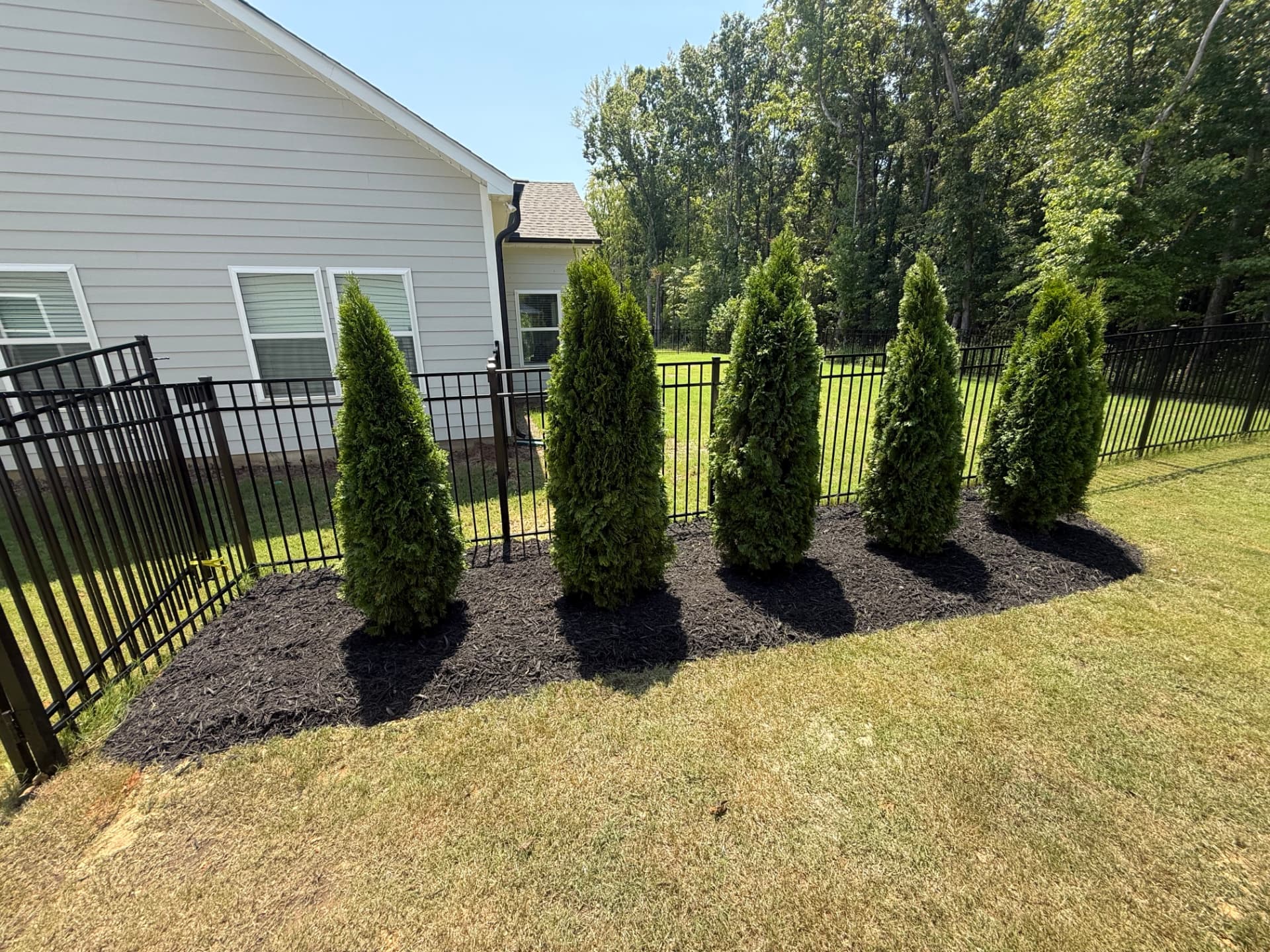 Finished Planting & Mulch Bed